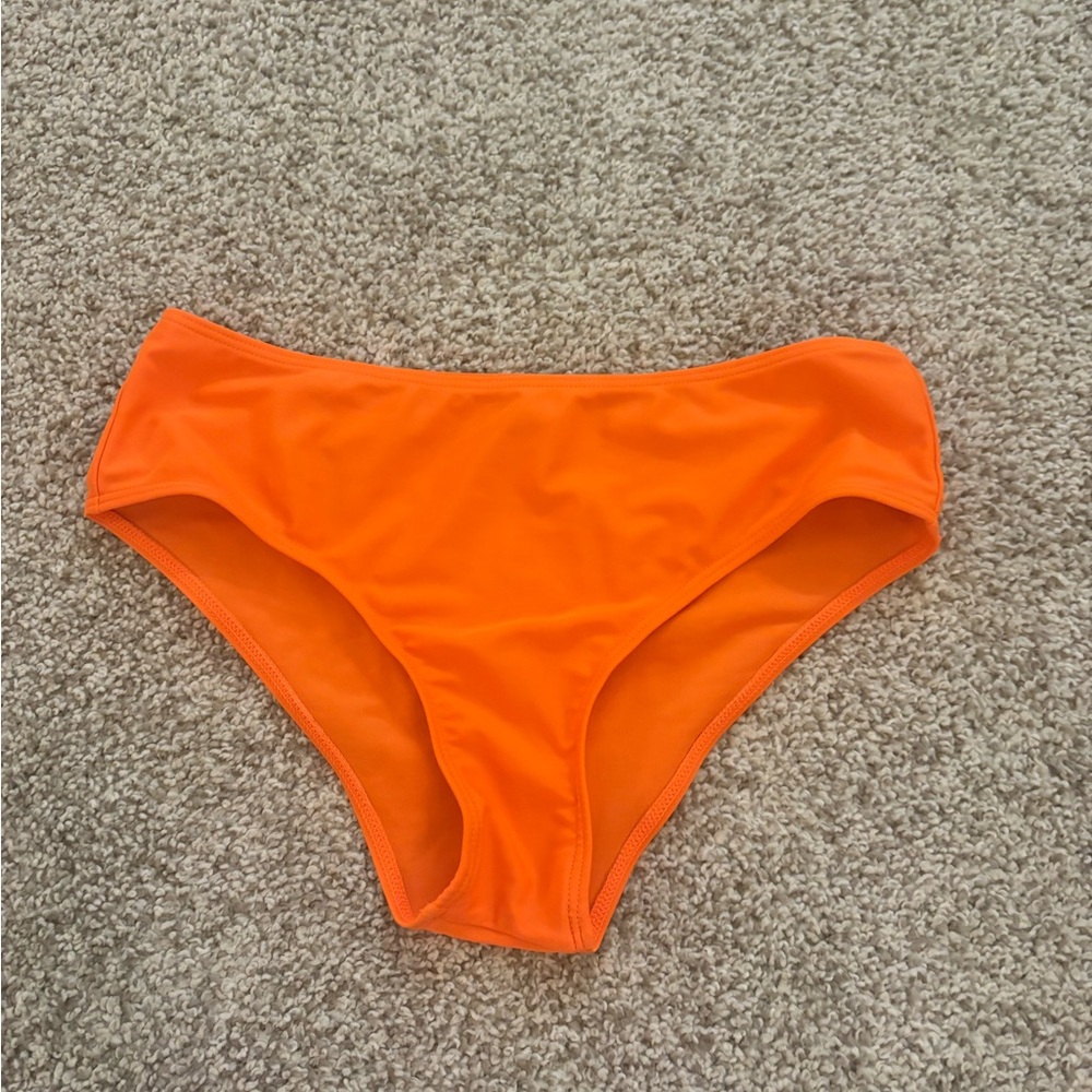 SHEIN Orange Bikini Swimwear Classic Cut